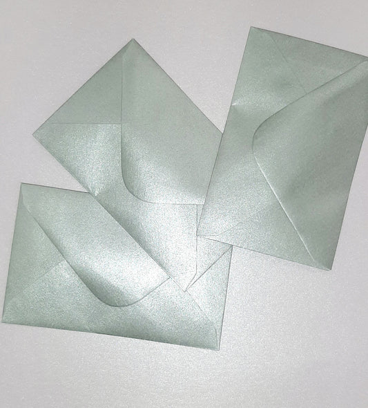 Metallic Silver Envelope