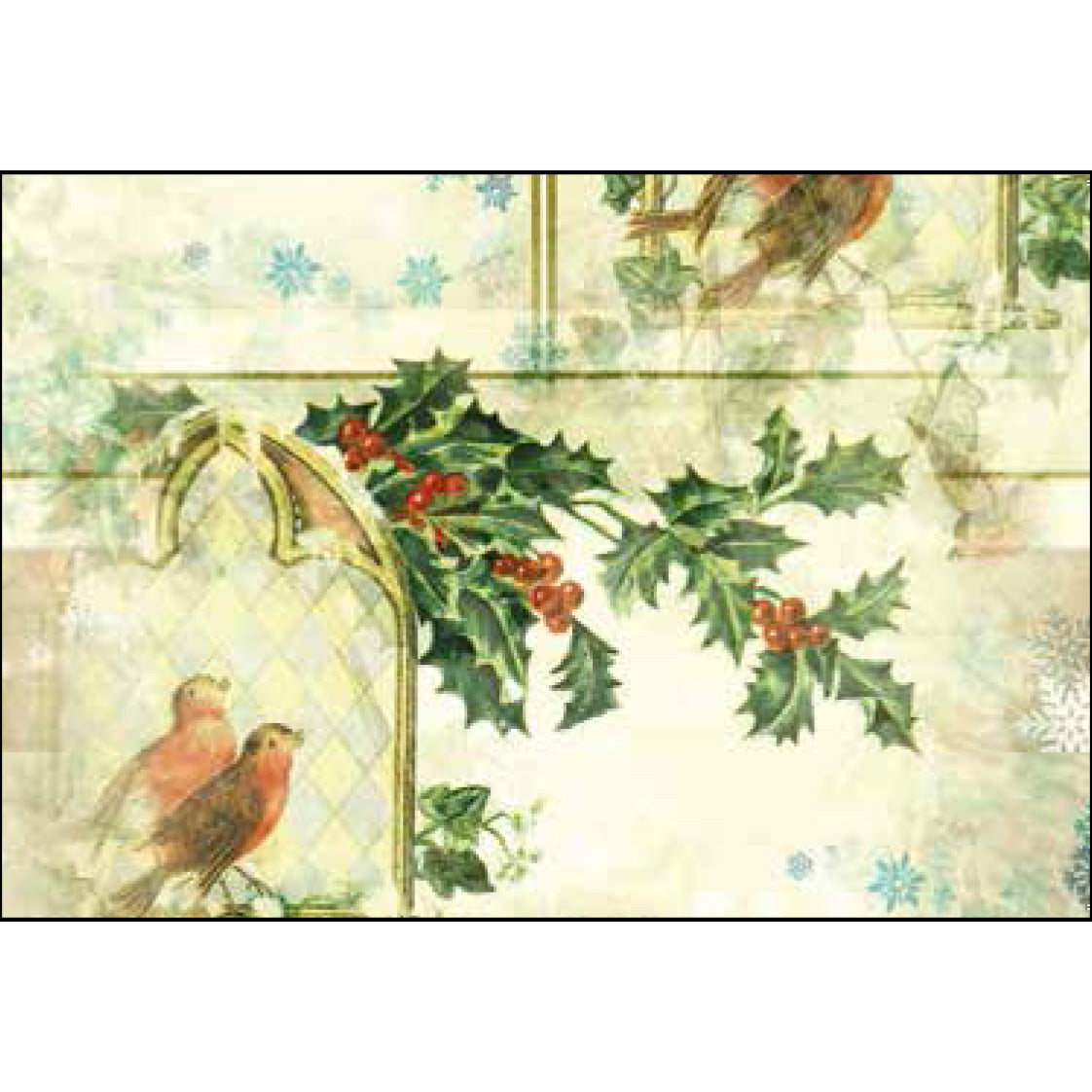 F31 Robin Christmas Folding Cards 130x95mm