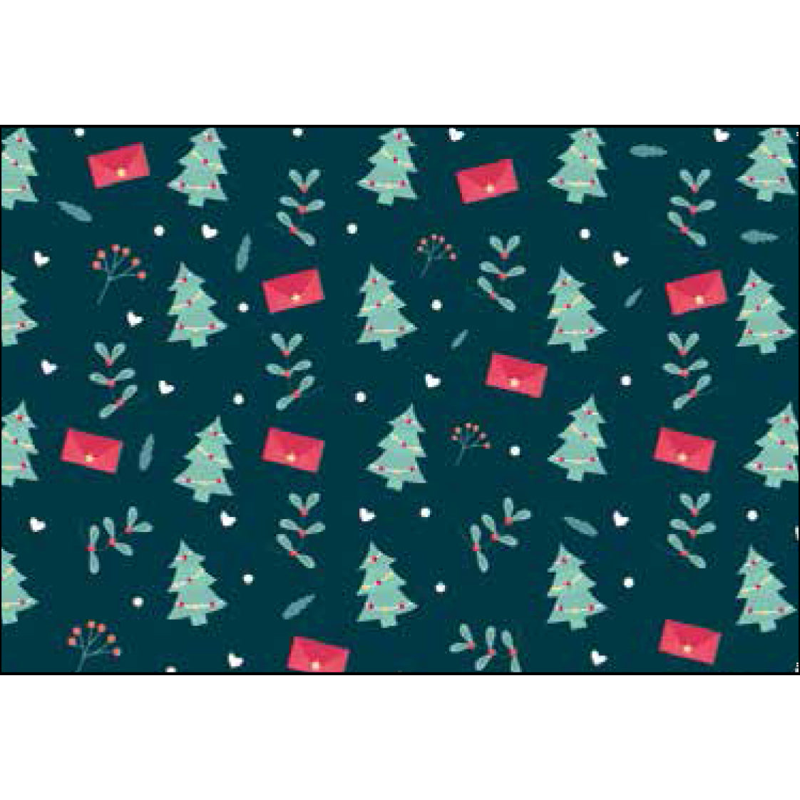 S76 Christmas Trees and Presents 63 x 91mm 1 pack of 50