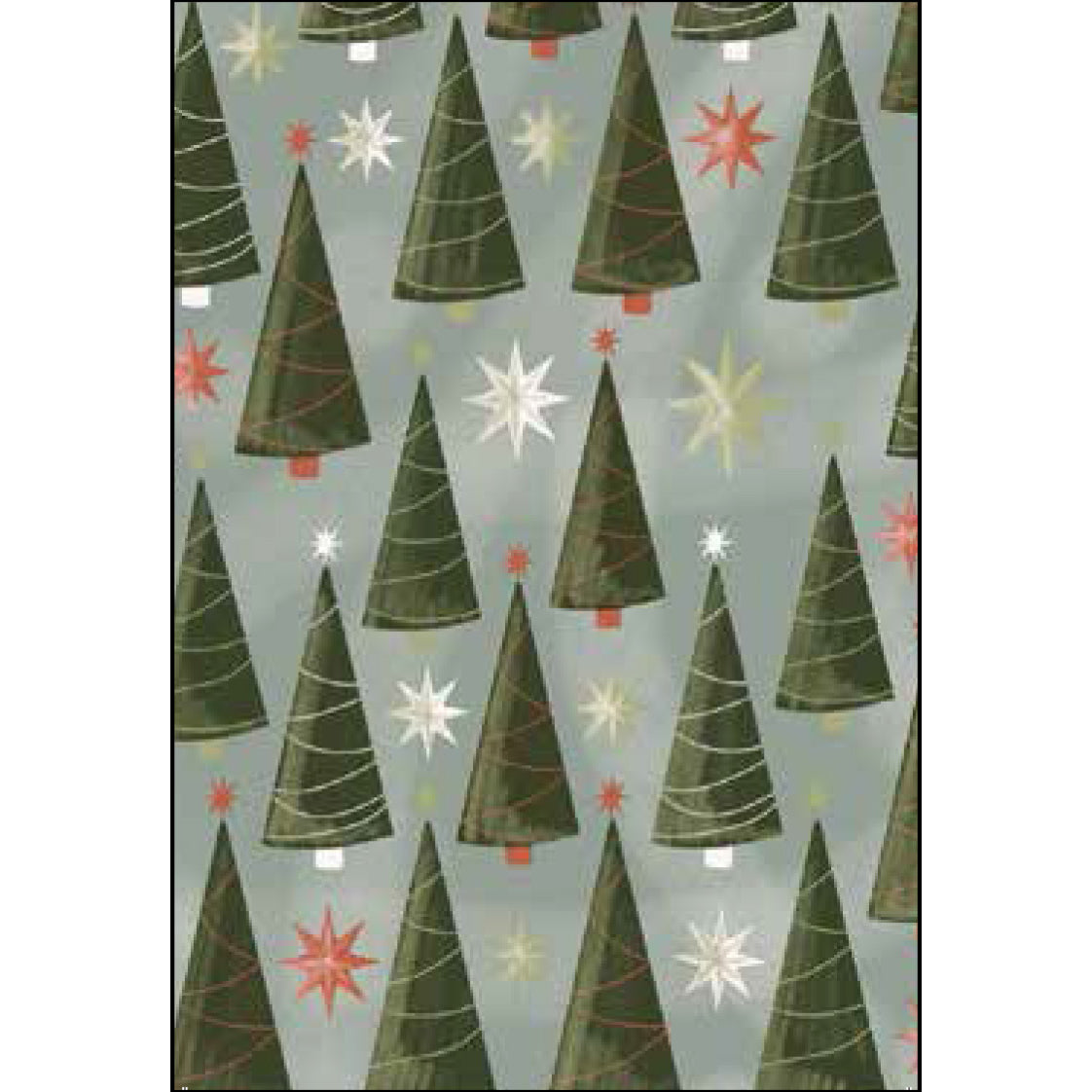 F34 Portrait Christmas Tree Folding Card 130x95mm